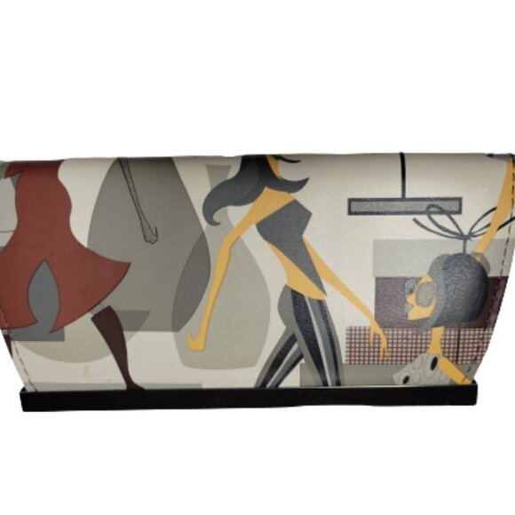 Abstract Print Thin Wallet - Picture 4 of 8